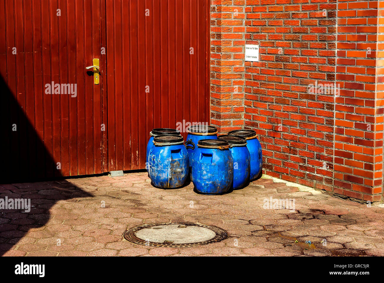 Blue barrels hires stock photography and images Alamy