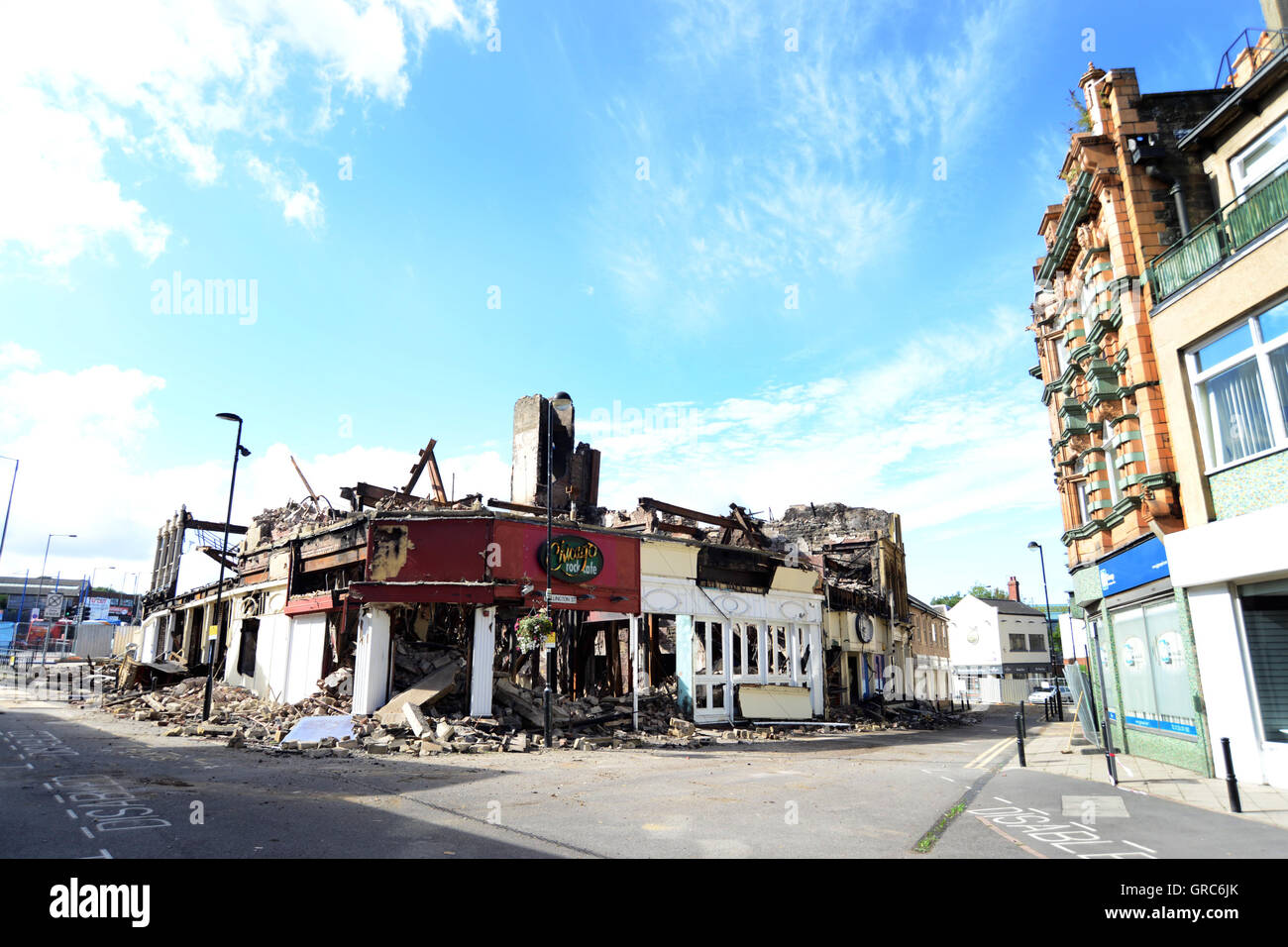 Former Barnsley Chicago Rock is demolished after it caught