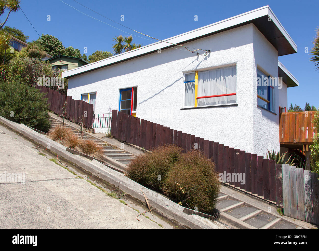 The house built on Baldwin Street, the steepest street in the world