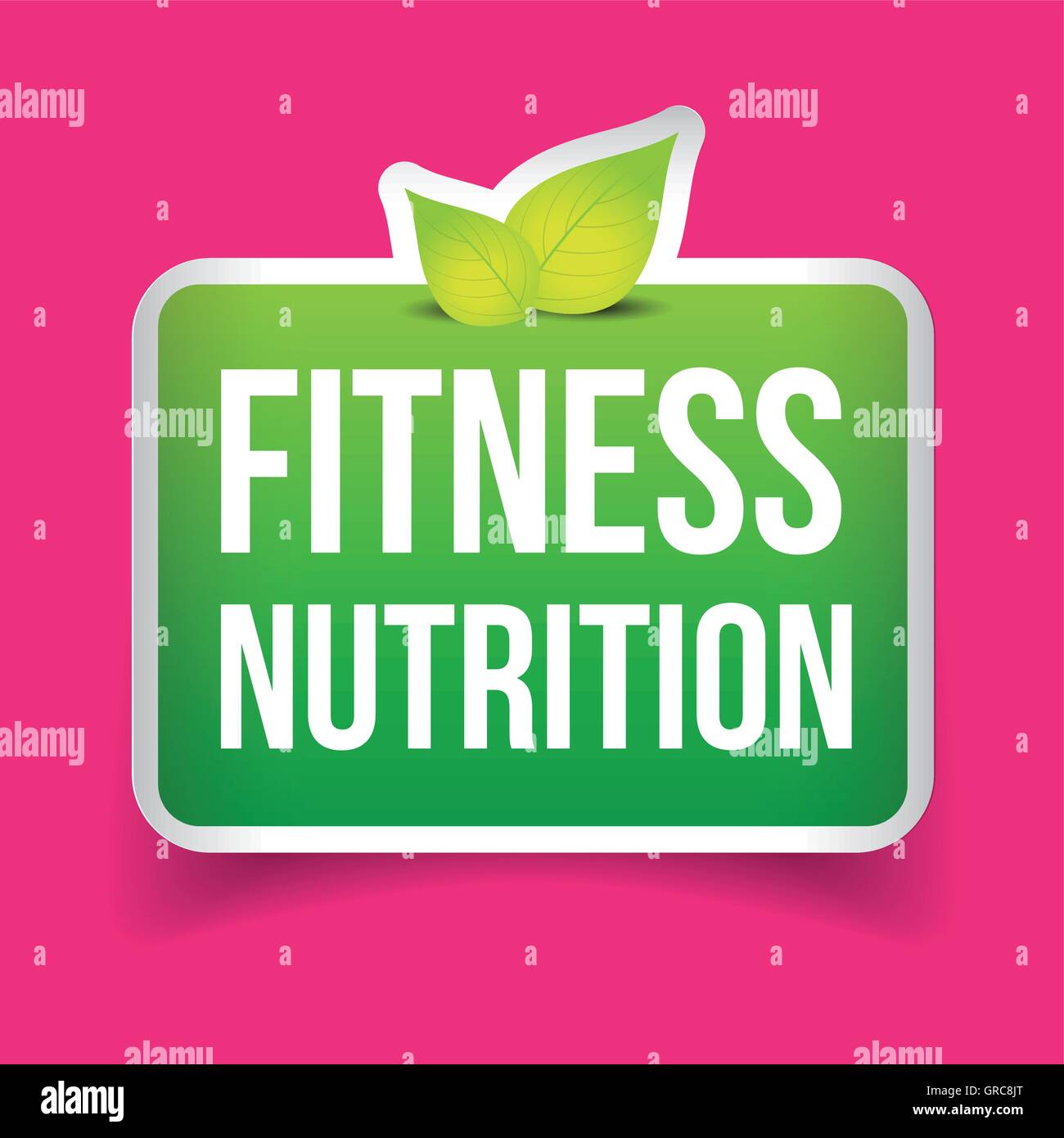 Fitness Nutrition vector sign Stock Vector Image & Art - Alamy