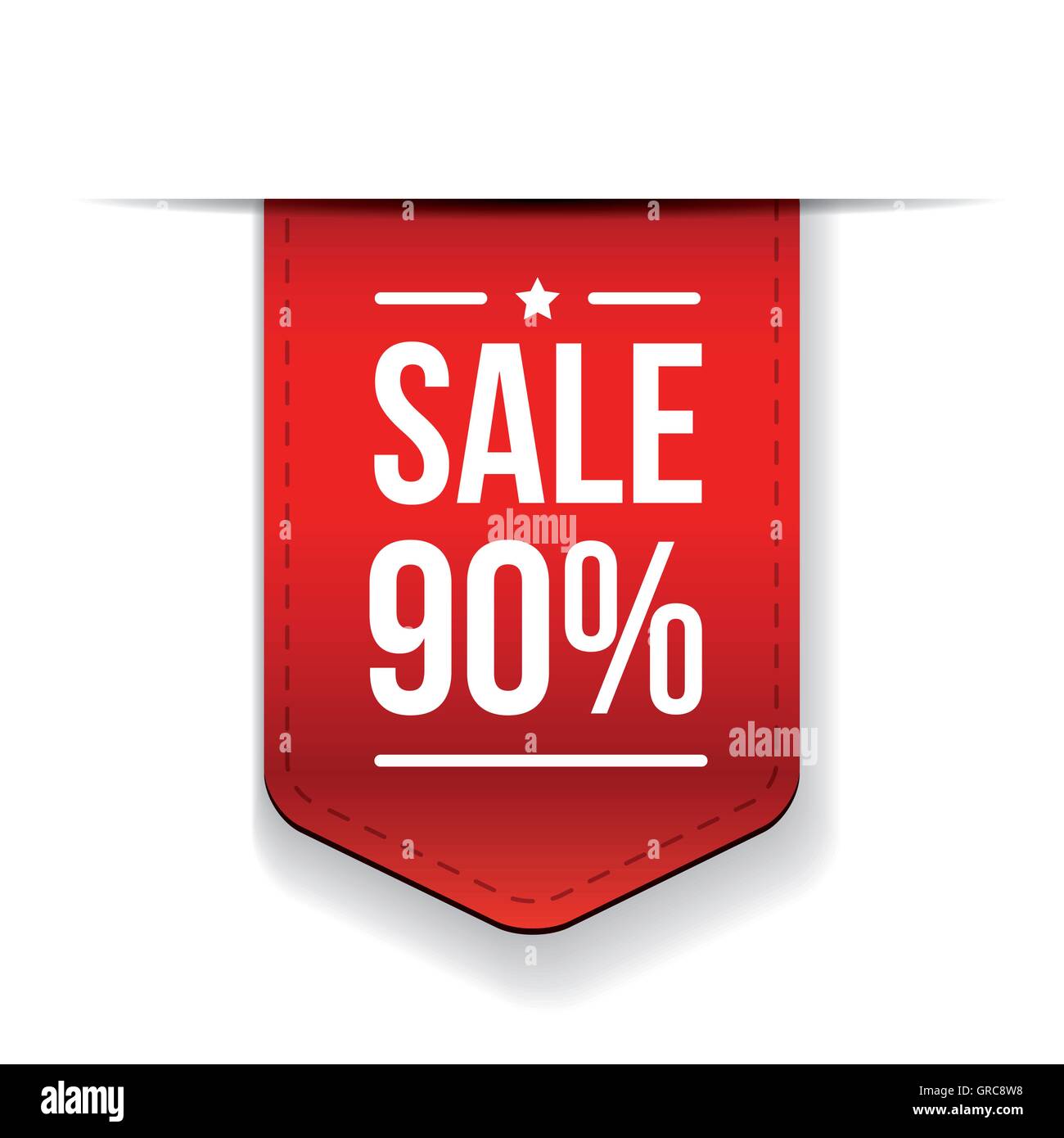 Sale 90 off banner red ribon Stock Vector Image & Art Alamy
