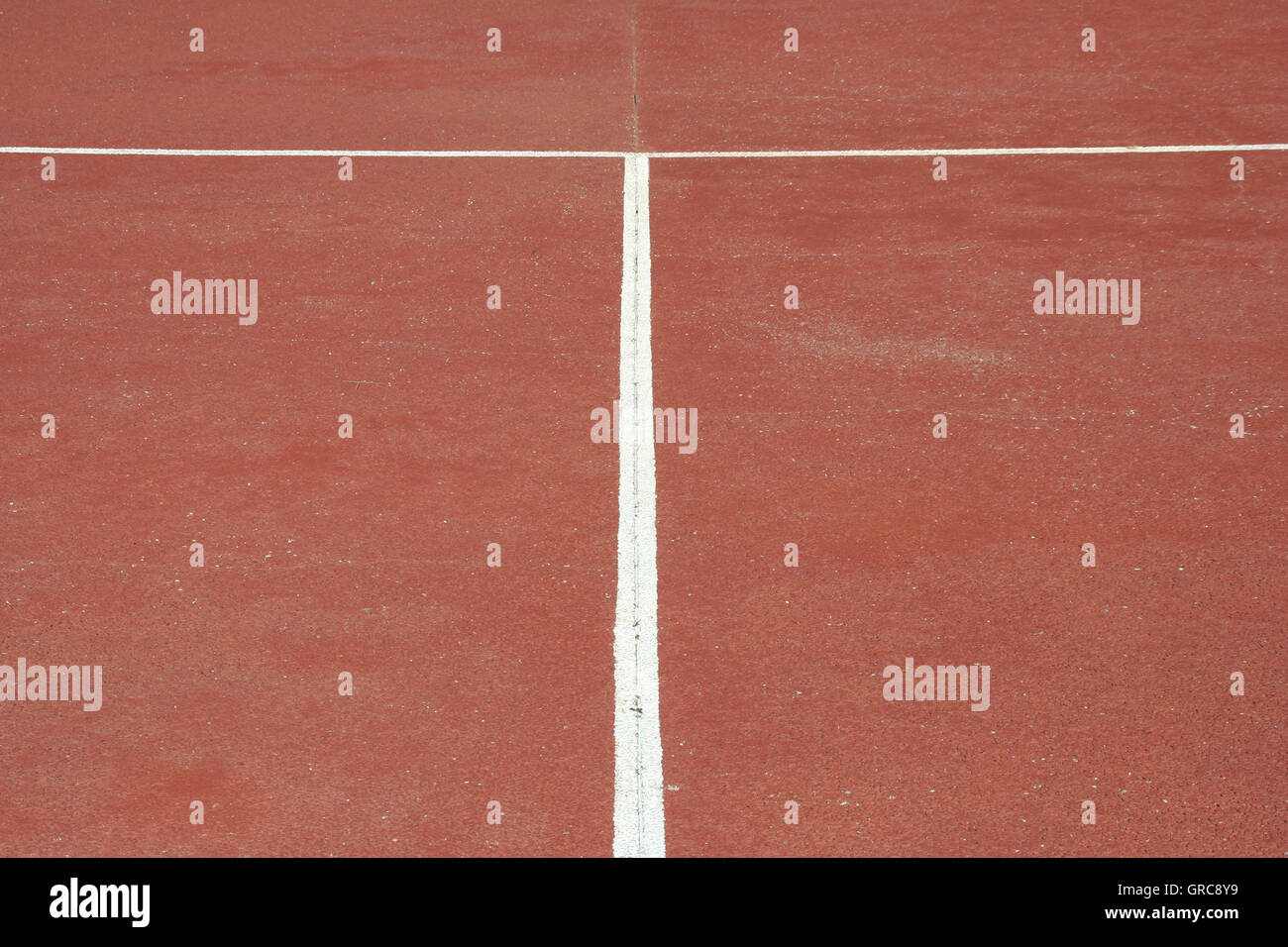 Lines On A Tennis Court Stock Photo Alamy