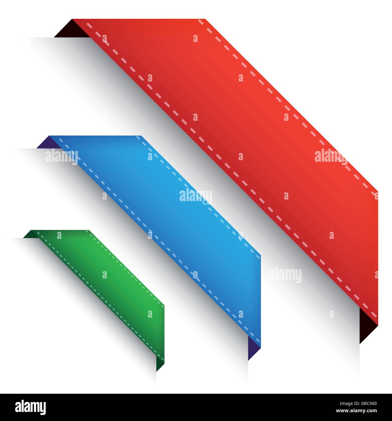 Corner banner Crorner ribbon set Stock Vector Image & Art Alamy