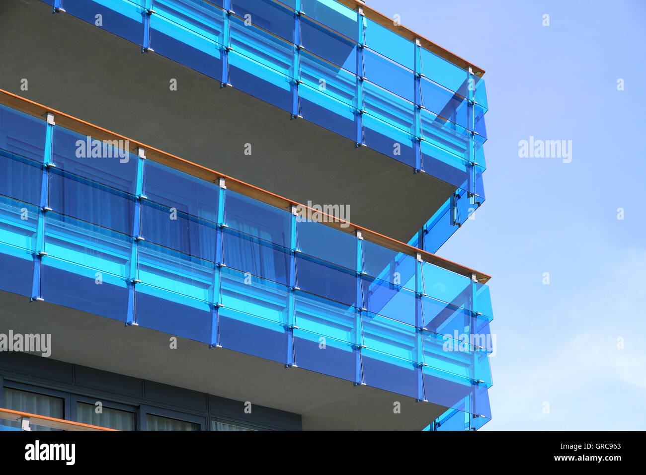 Balcony Cladding Stock Photo