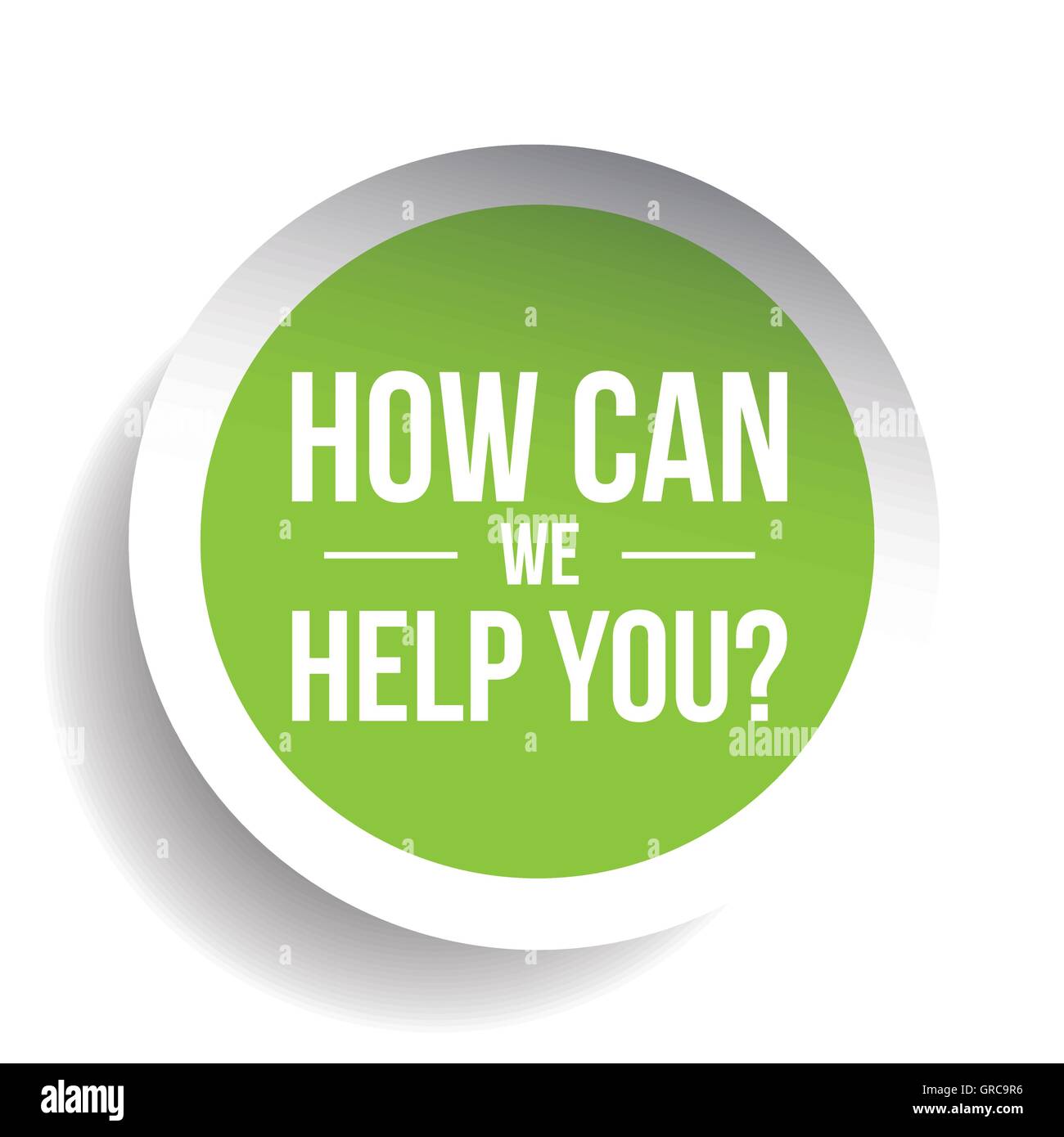 How can we help you? Vector label Stock Vector Image & Art Alamy