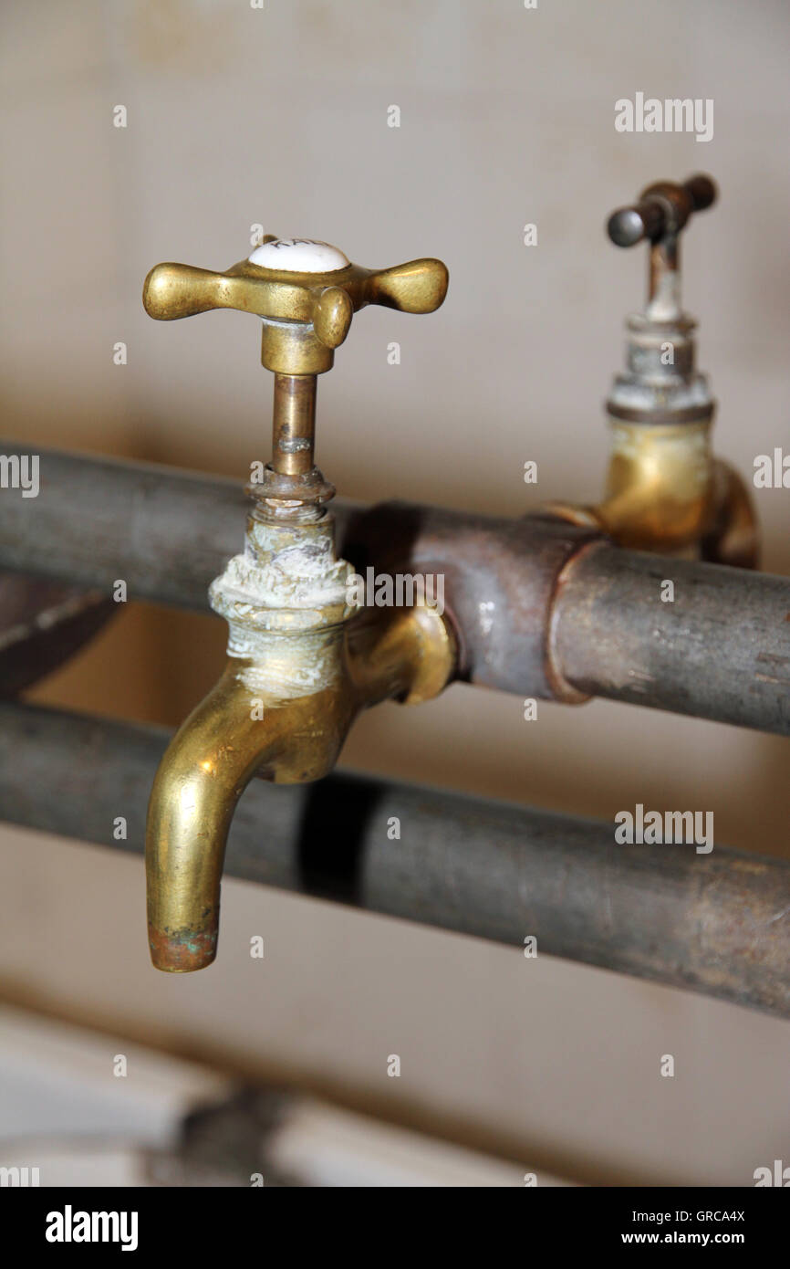 Old Water-Tap Stock Photo