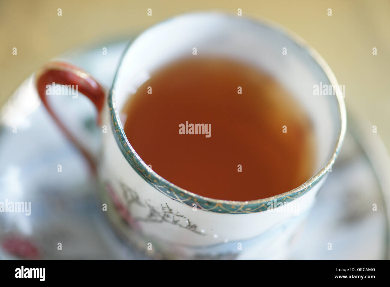 A Cup Of Hot Tea Stock Photo Alamy