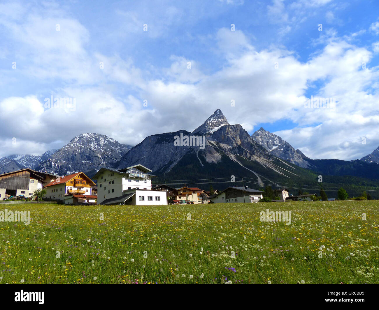 Ehrwald In Tyrol, Austria Stock Photo