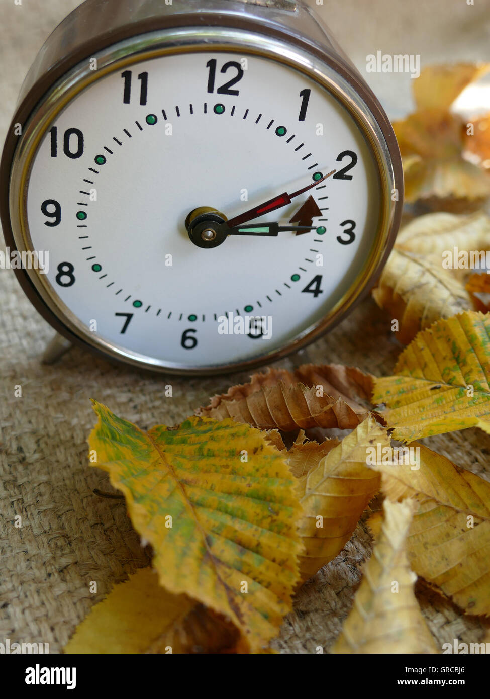 Clock Change, Daylight Saving Time, Summer Time, Winter Time, Symbol Stock Photo