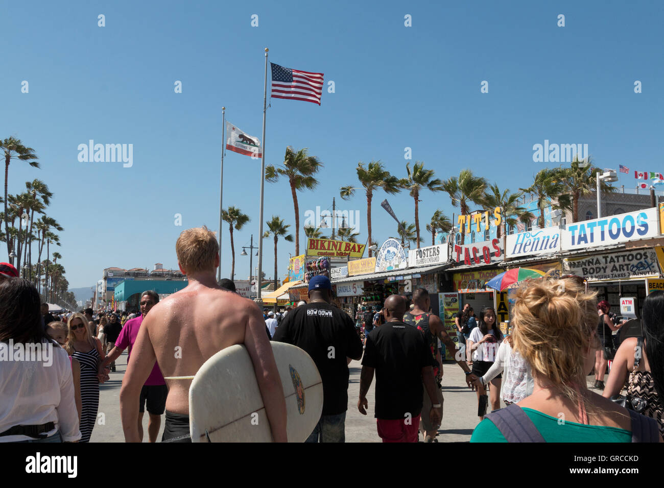 Summer day at Venice Beach, California Stock Photo