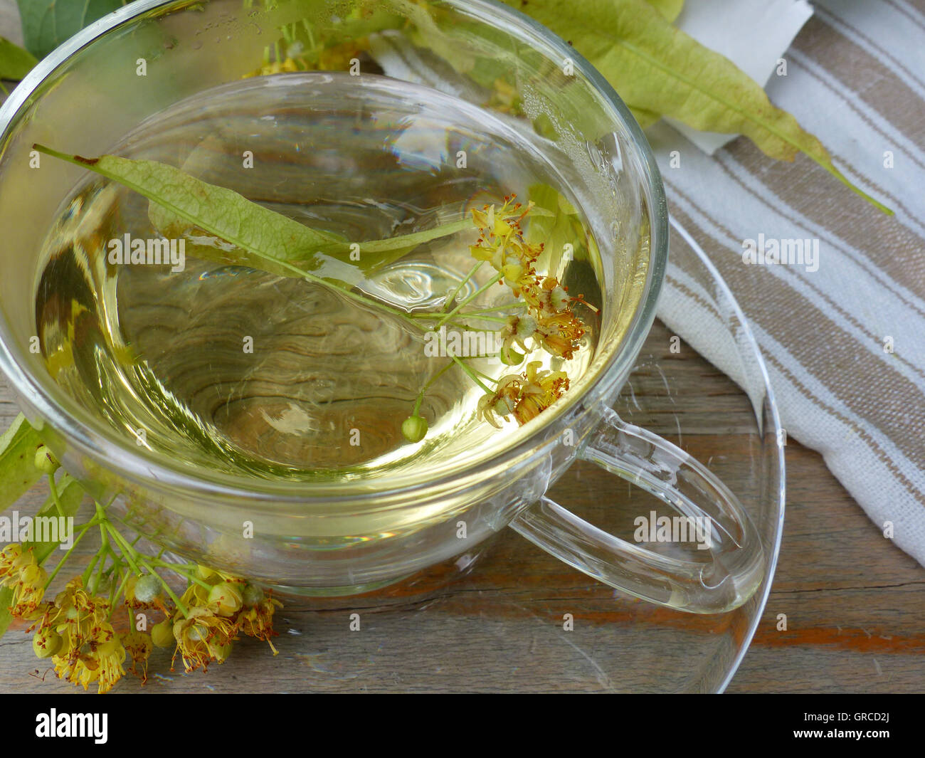 Lime Blossom Tea Stock Photo Alamy