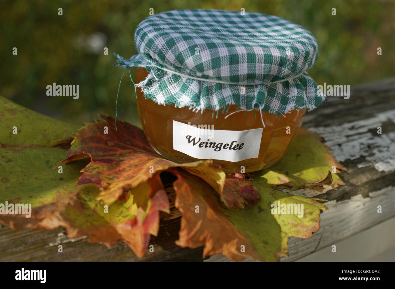 Wine Jelly Homemade Stock Photo Alamy