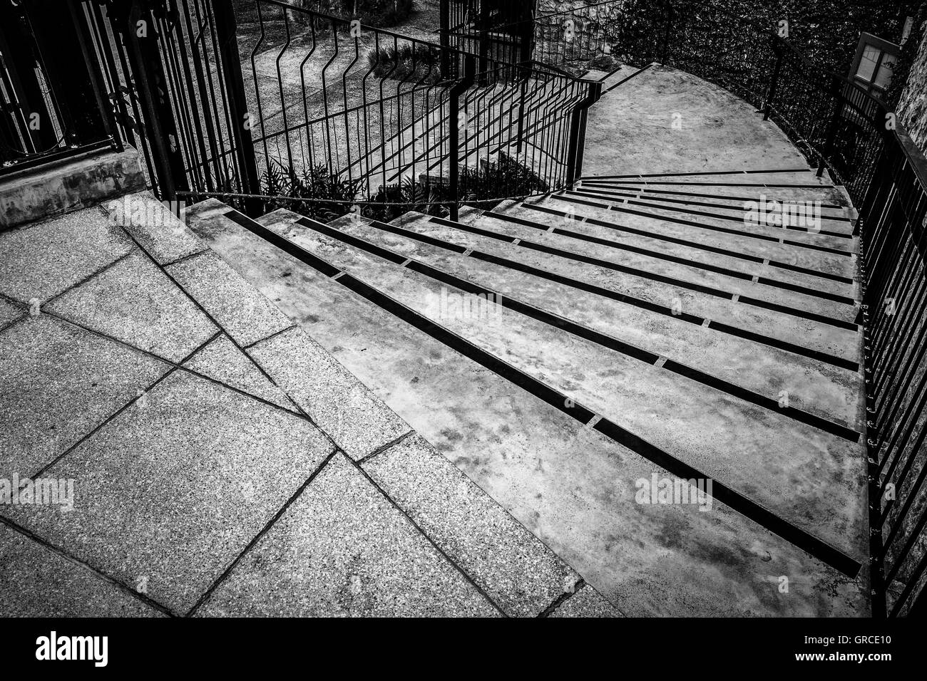 Stairway stairs Black and White Stock Photos & Images - Alamy