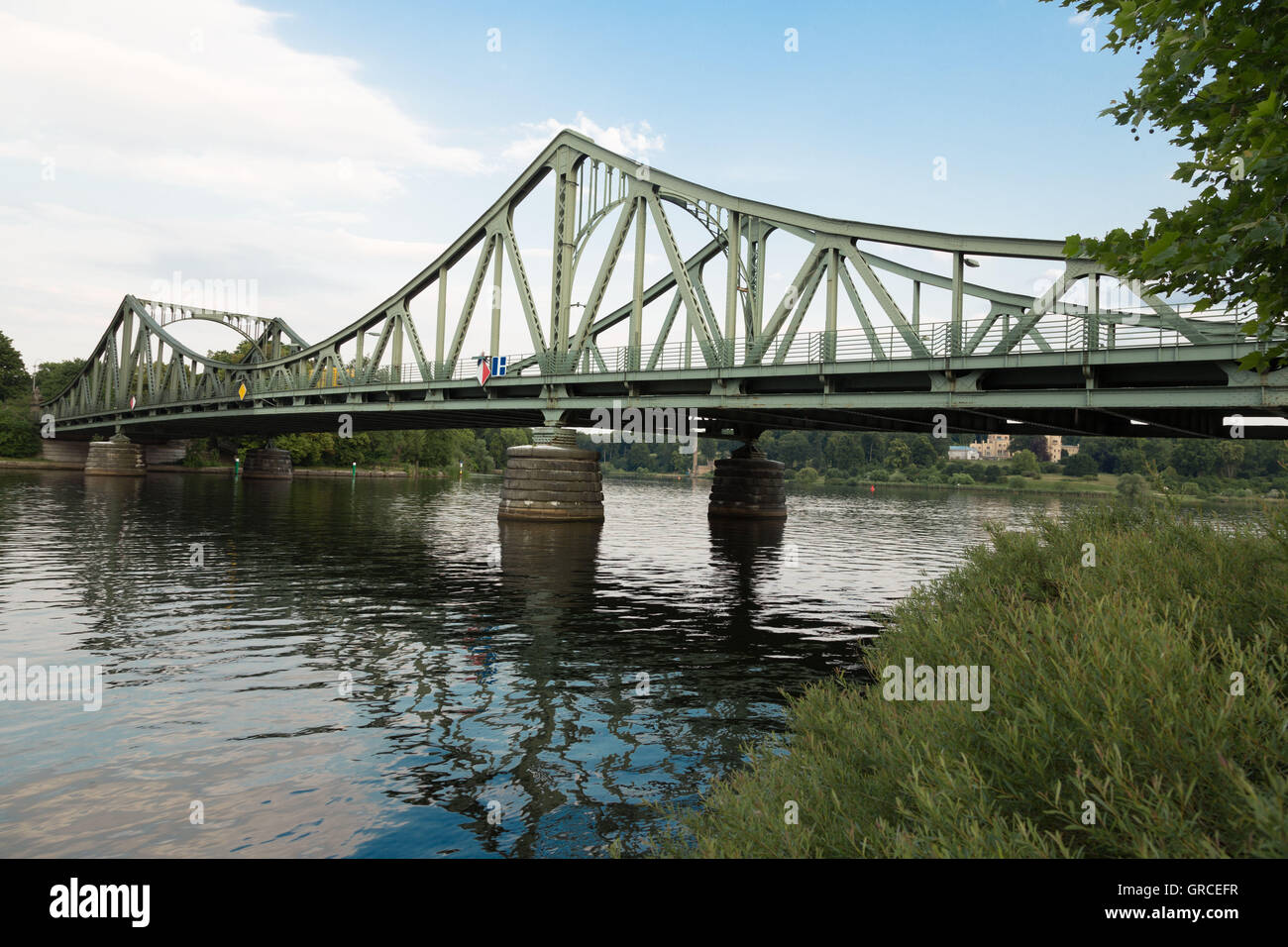 West Side Of The Glienicke Bridge In Berlin Stock Photo - Alamy