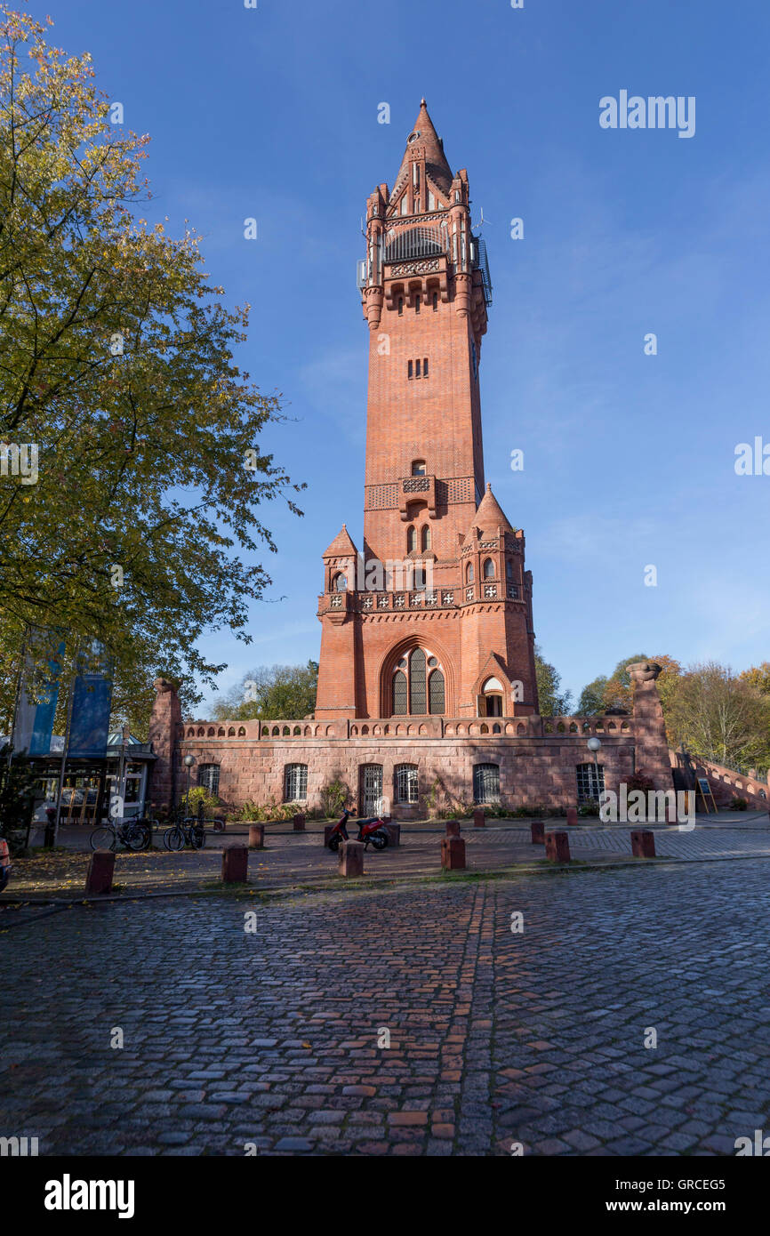 Grunewald Tower With Cobbles In Front Stock Photo