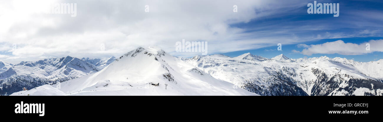 Panoramic Views Of The Hohe Tauern In Austria Stock Photo