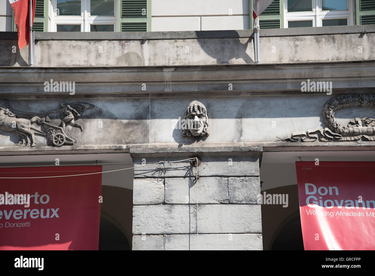 The Teatro Carlo Felice is the opera house of Genoa, Italy,used for