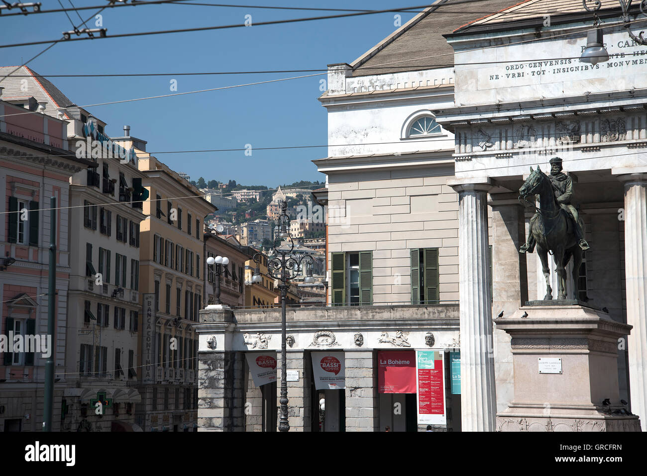 The Teatro Carlo Felice is the opera house of Genoa, Italy,used for