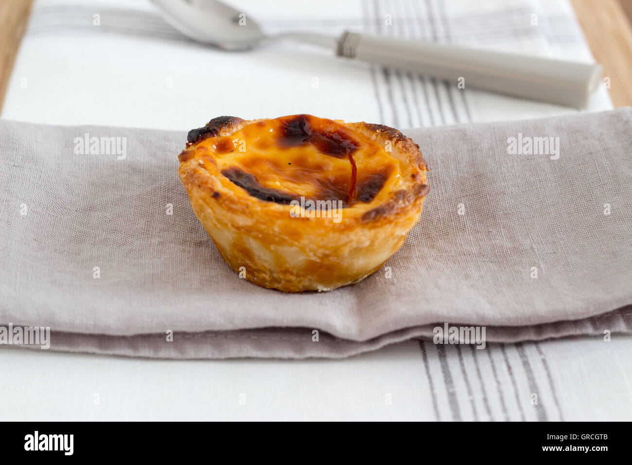 Pastel del Nata pastry Stock Photo Alamy