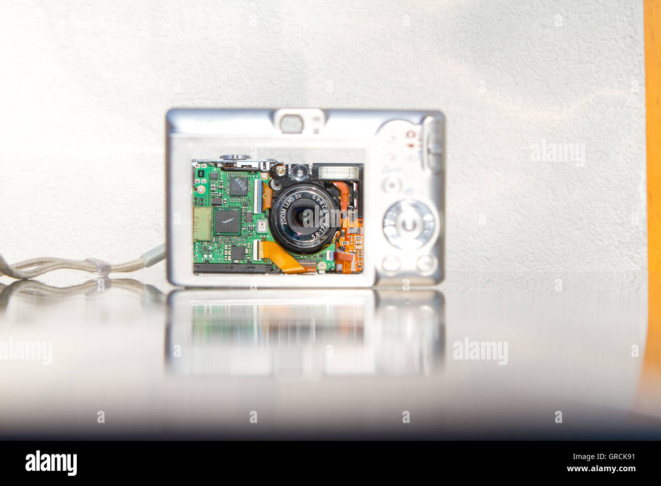 Compact Digital Camera, Interior Stock Photo