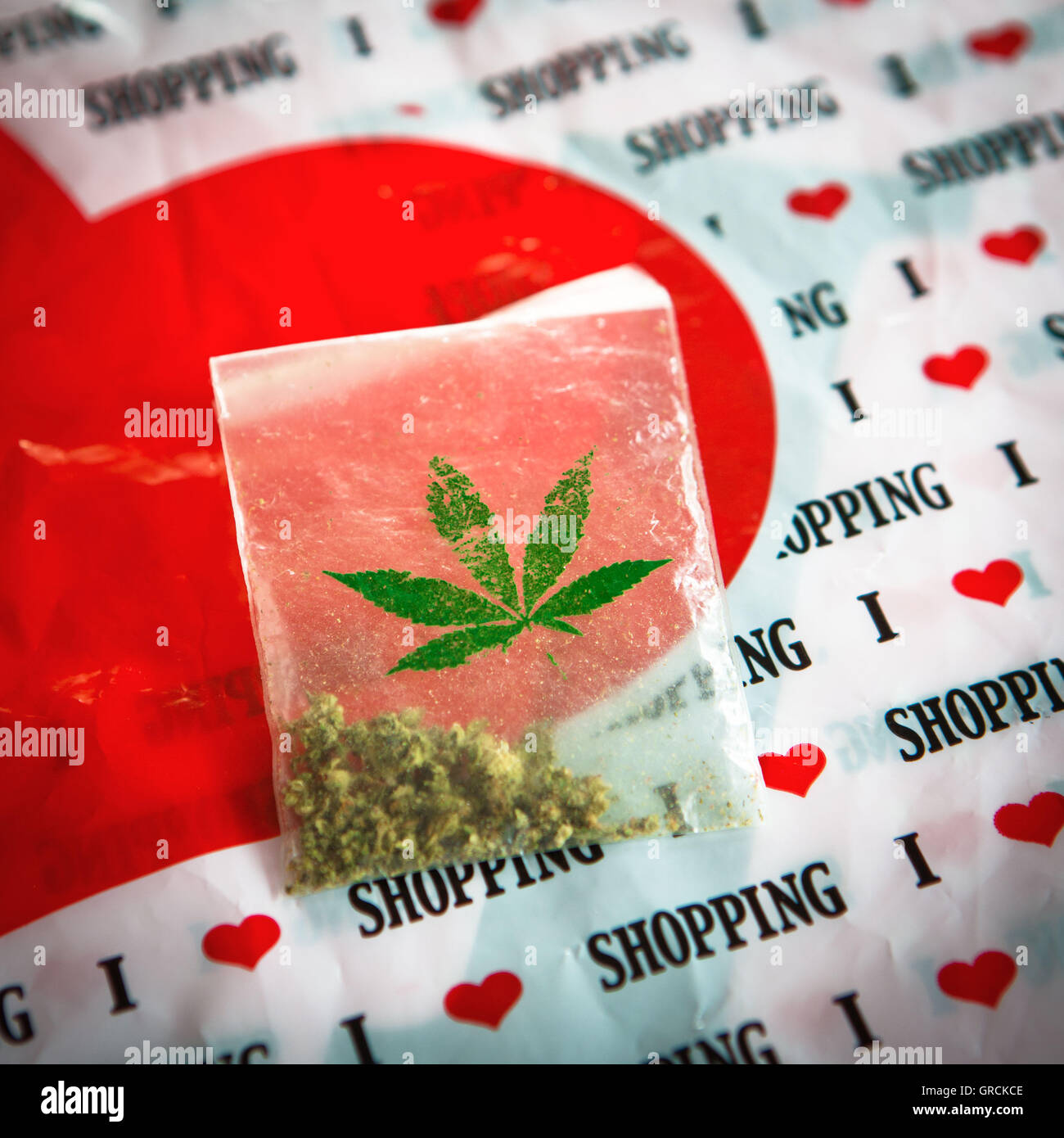 Purchase Of Cannabis Products Stock Photo
