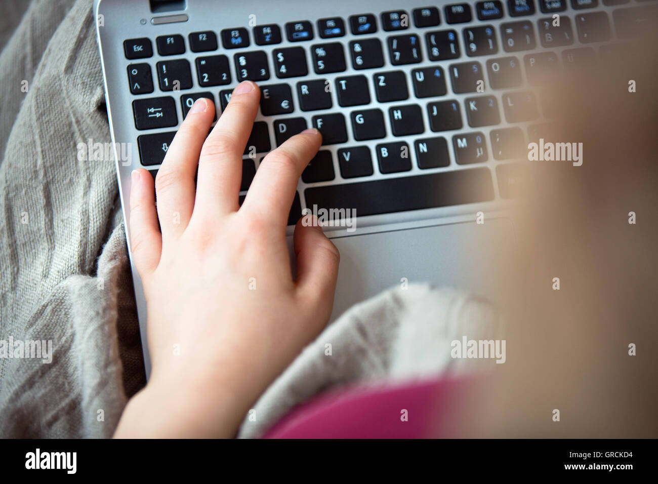 Teens On The Laptop Stock Photo
