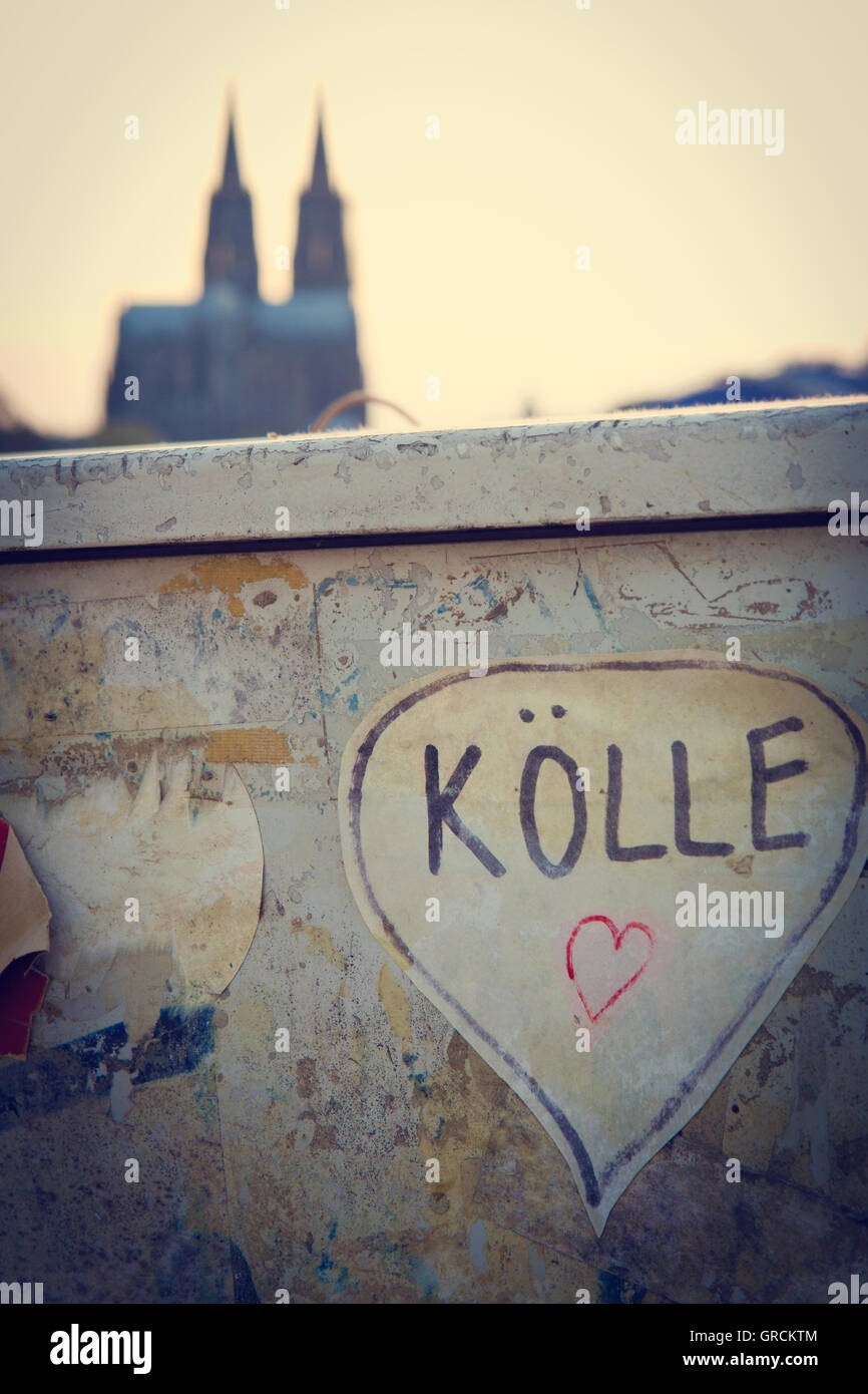 Of Affection To Köln Stock Photo