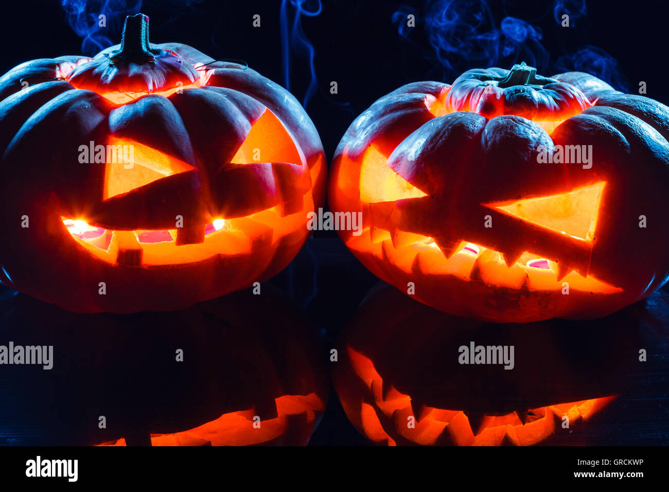 Halloween pumpkin head jack lantern Stock Photo - Alamy