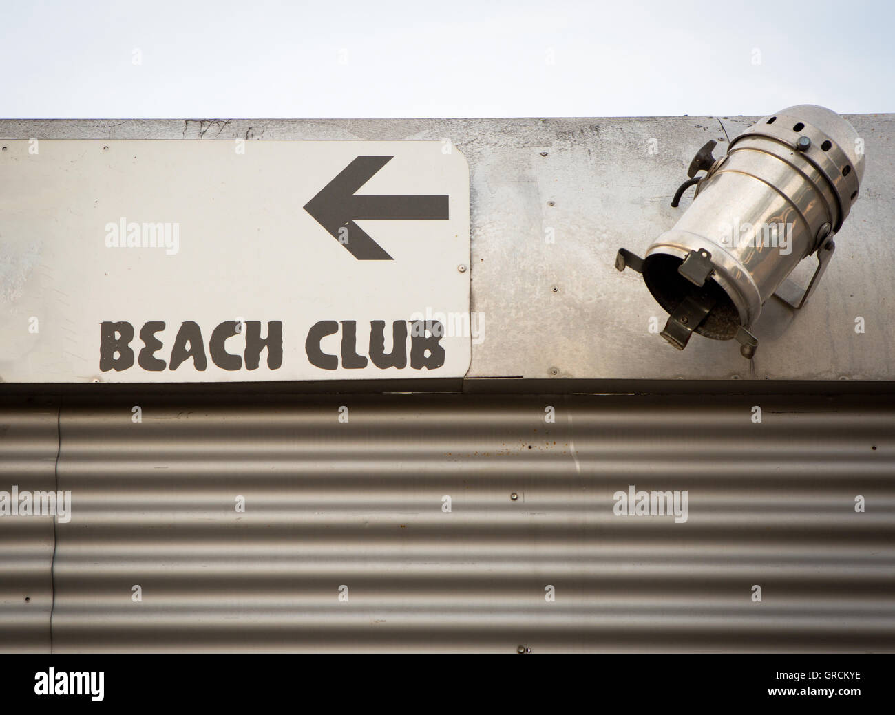 Way To The Beachclub Stock Photo