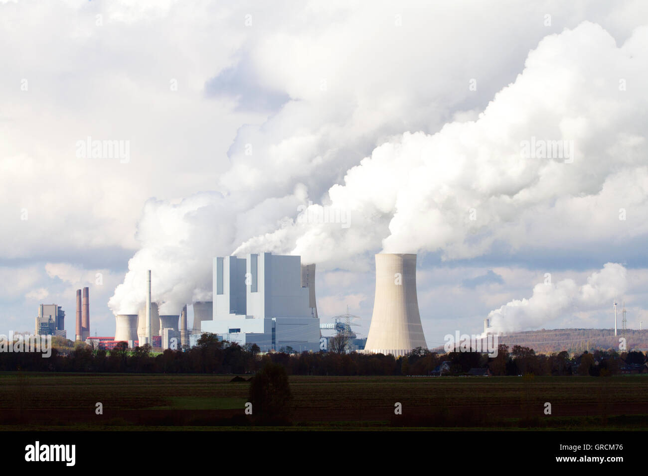 Coal Power Plant Neurath In Nrw Stock Photo
