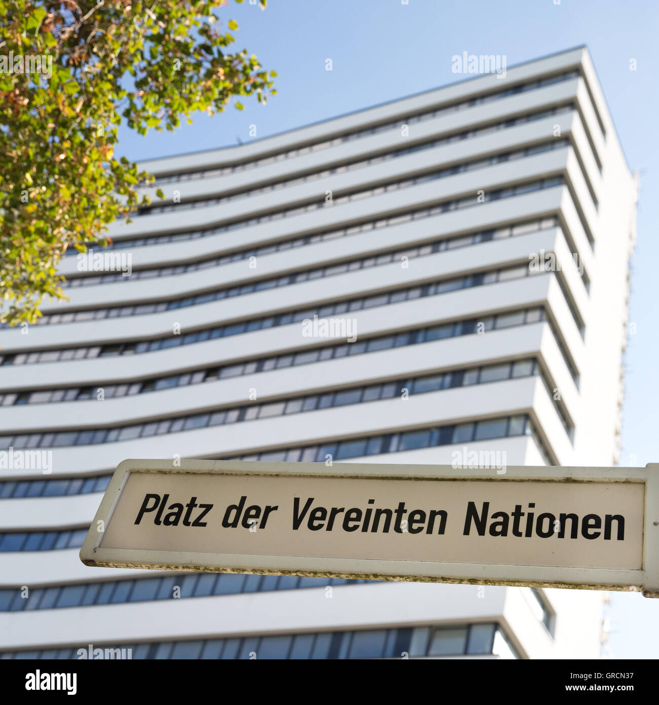 United Nations Square In Bonn, Un Stock Photo