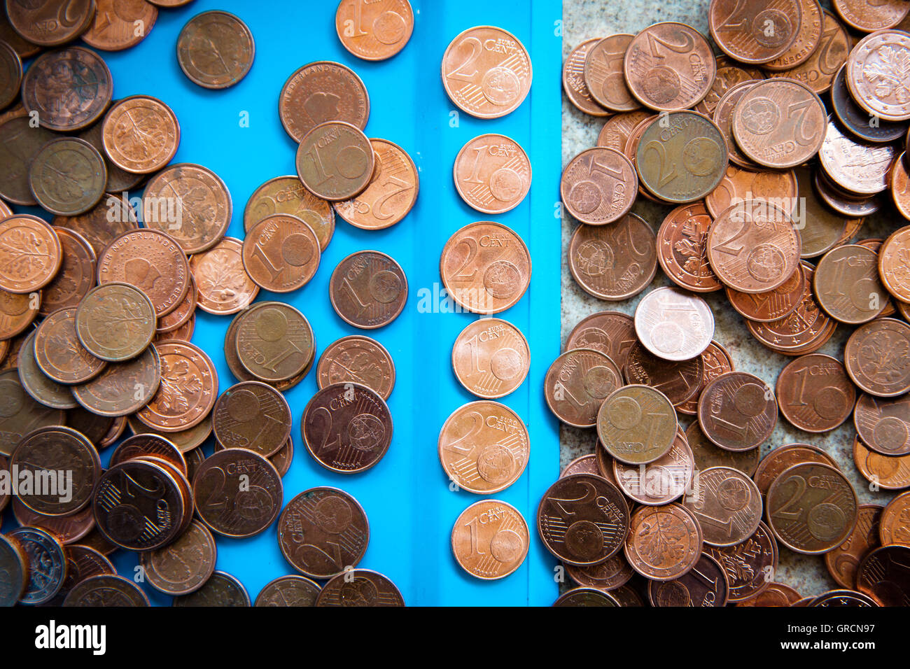 Abolish 1-U. 2 Cent Coins Stock Photo