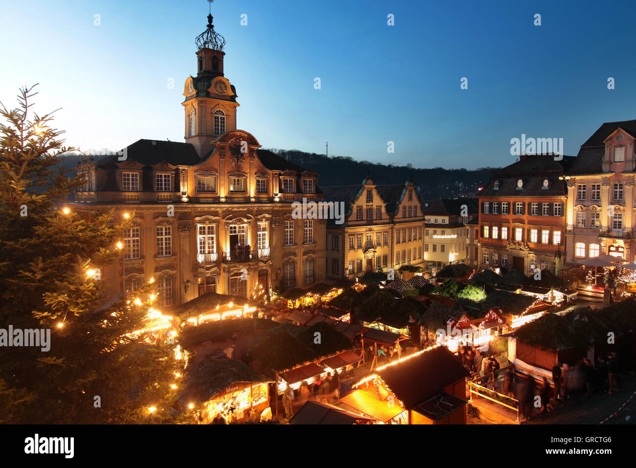 Christmas market at town hall in the old town hires stock photography and images Alamy