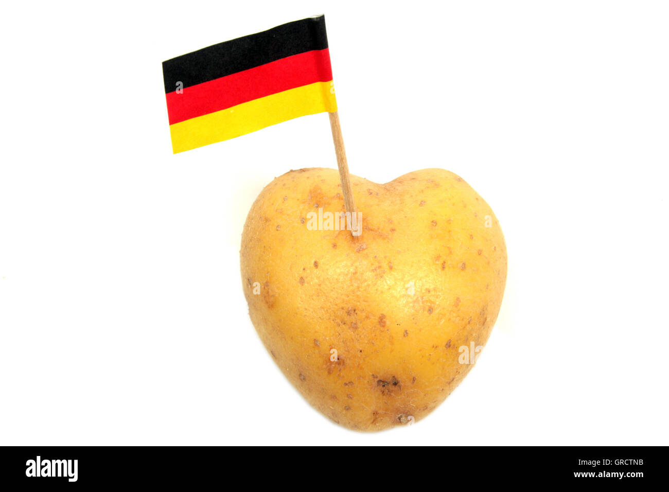 Potato With Flag Of Germany Stock Photo