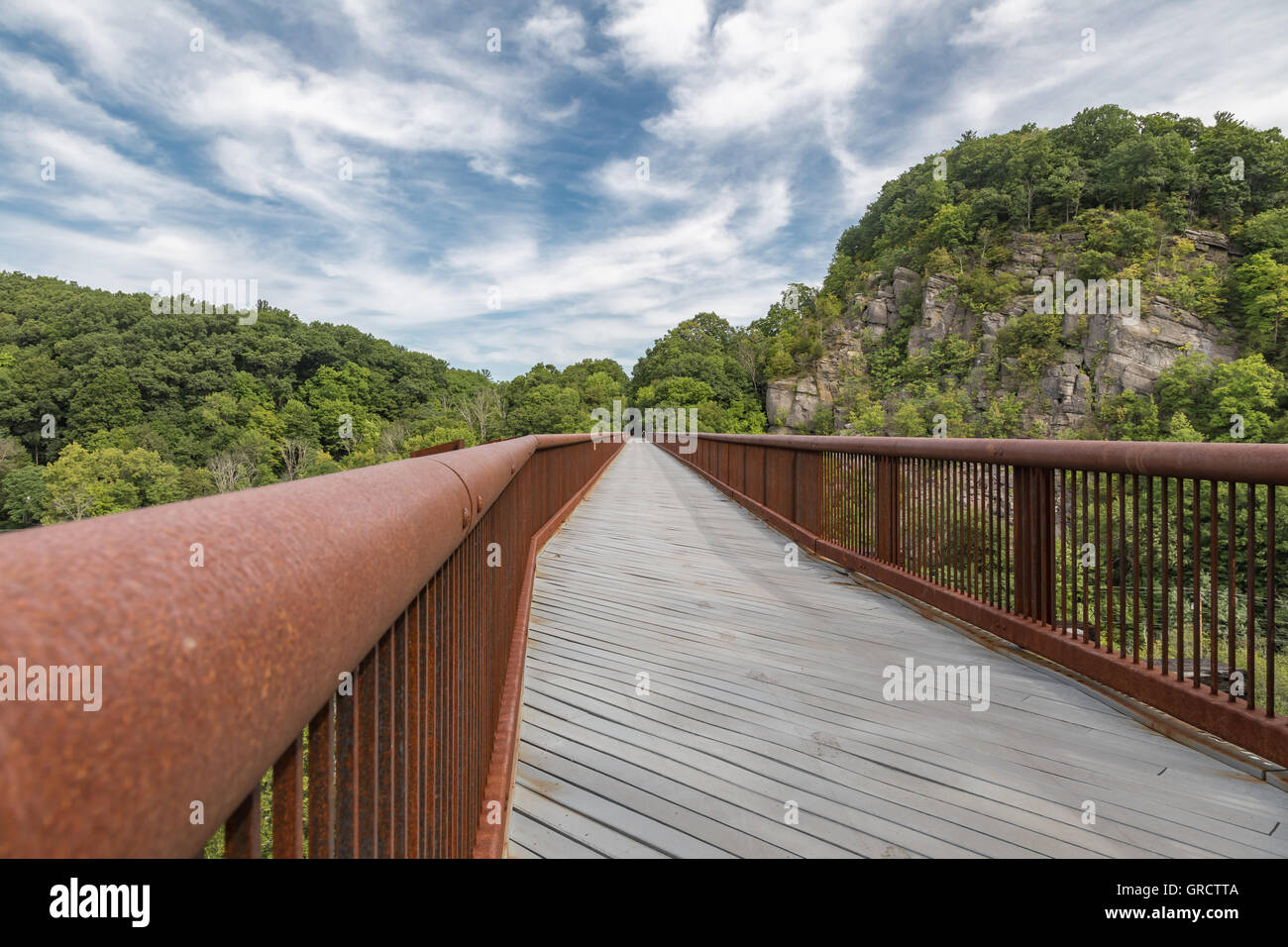 Rosendale trestle portion of the Wallkill Valley Rail Trail that spans