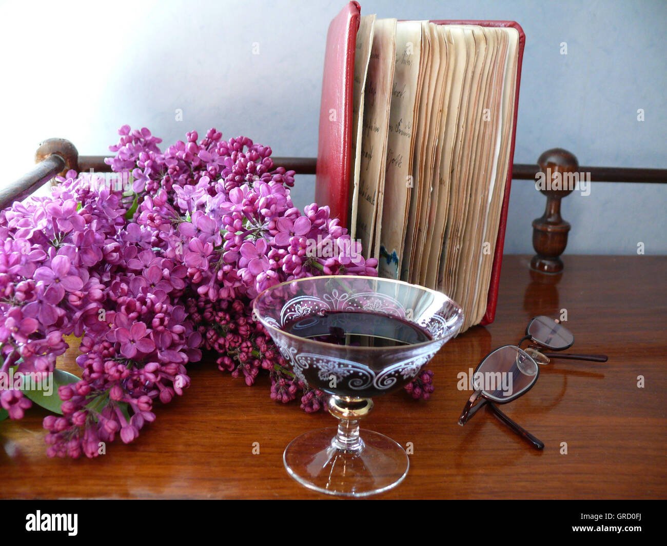 Poetry Album And Nostalgia Stock Photo