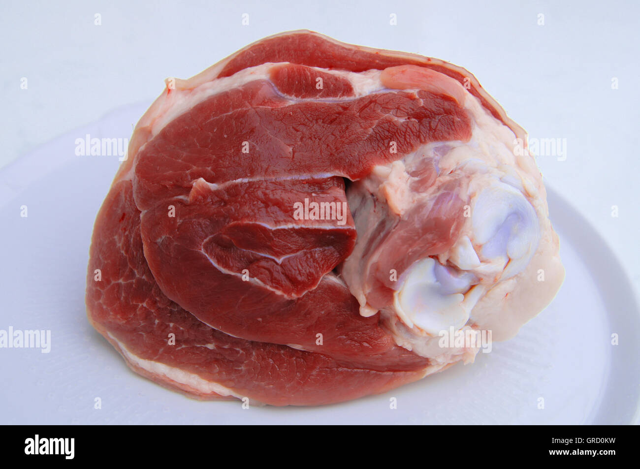 Pork Hock, Uncooked Meat Stock Photo