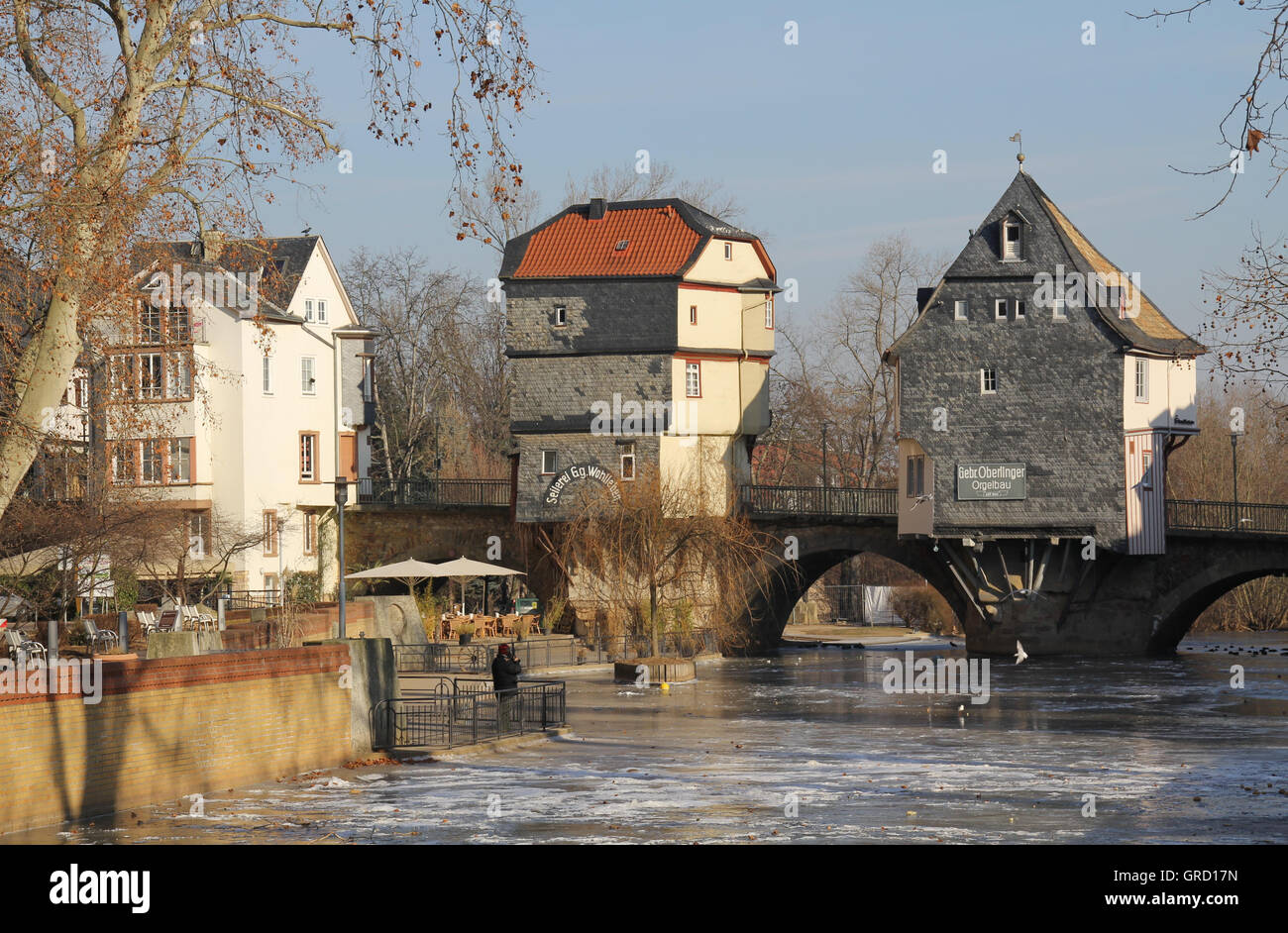 The Bridge Houses In Bad Kreuznach, Rhineland Palatinate, Germany