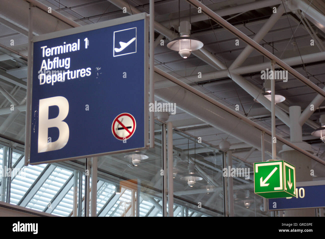 Terminal 1 At Franz Josef Strauss Airport Stock Photo
