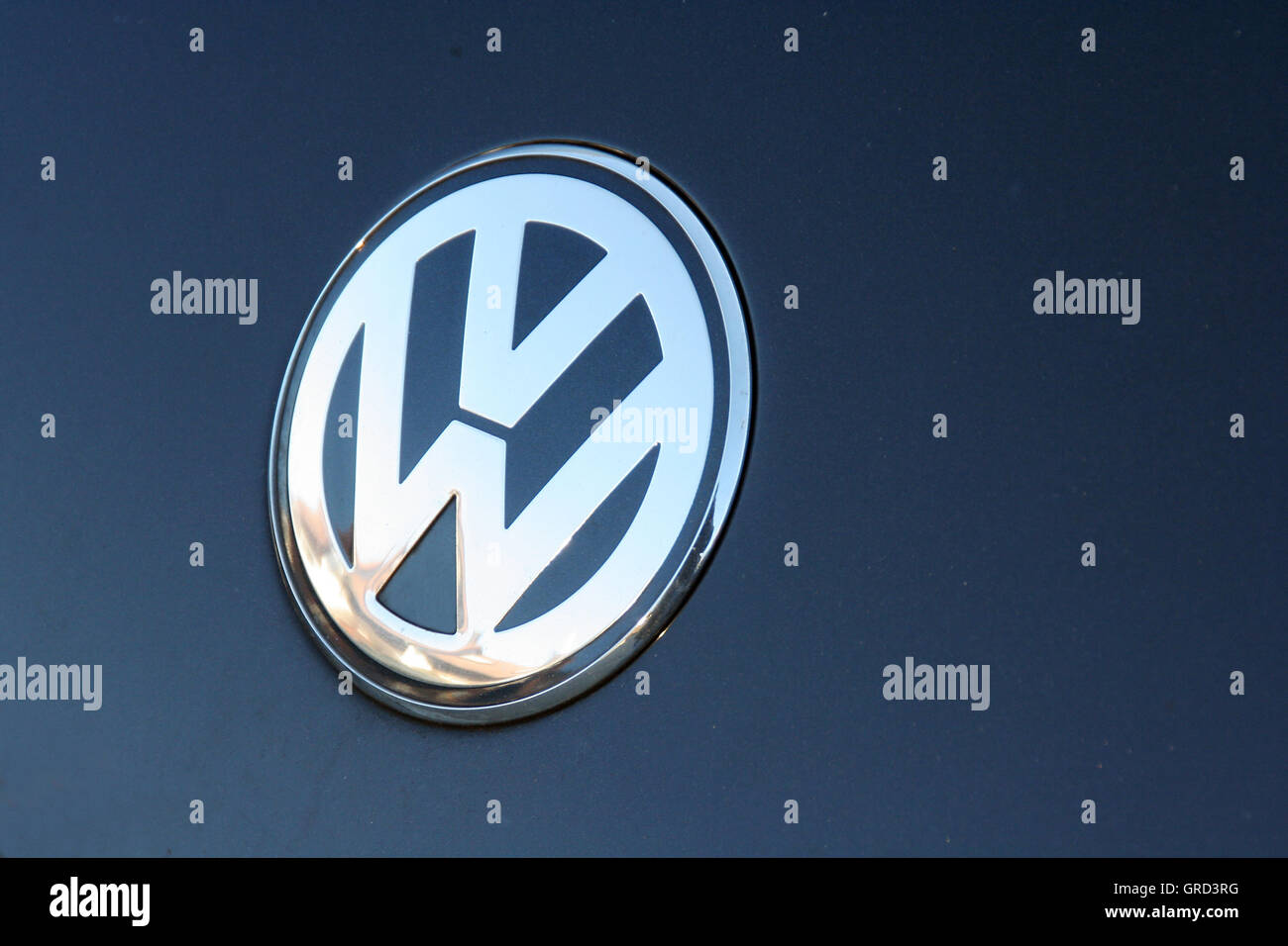 Logo Of The Automaker Volkswagen Stock Photo