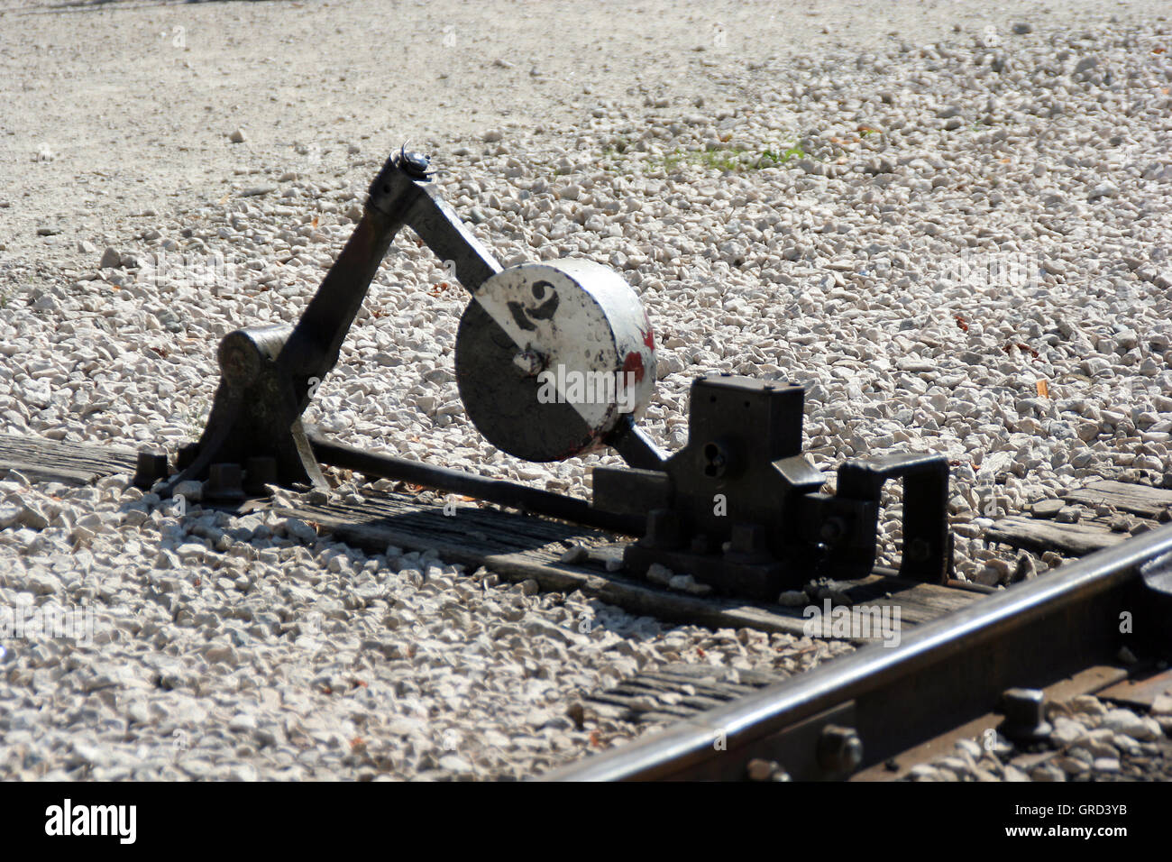 Railway Switcher Stock Photo