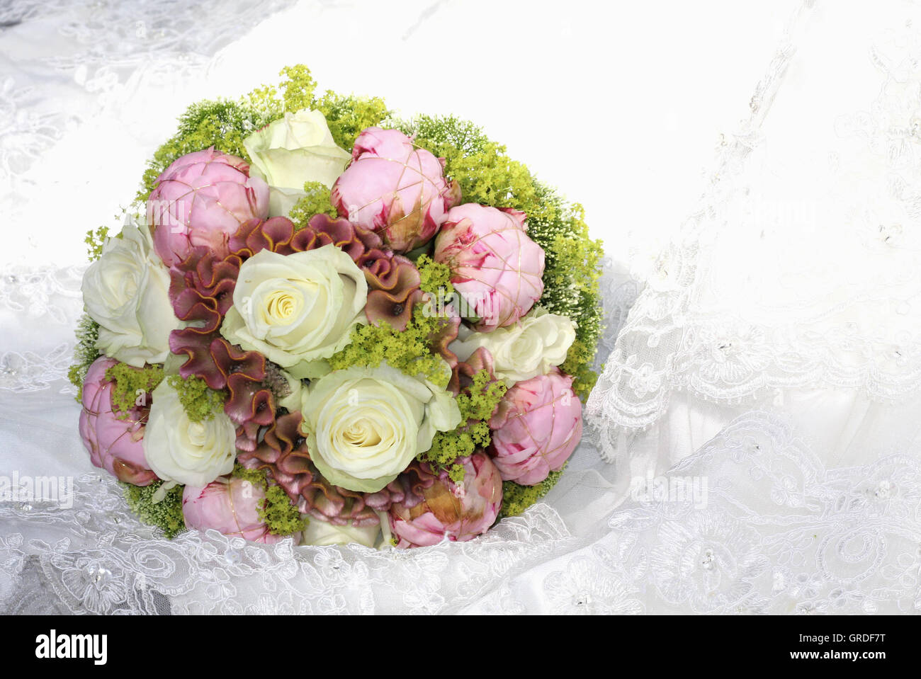 Wedding, Bridal Bouquet Stock Photo