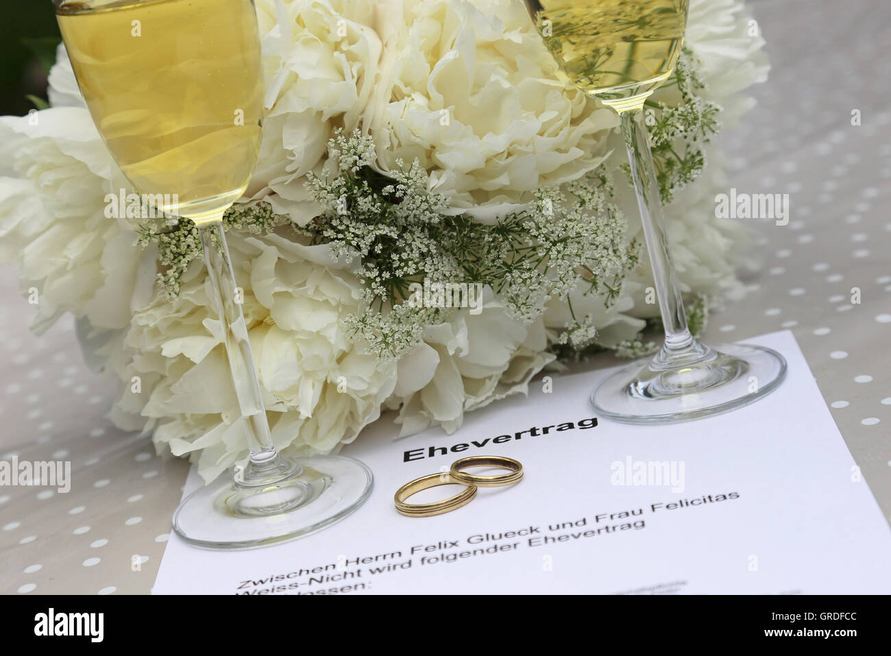 Prenup, Wedding, Symbolic Image Stock Photo