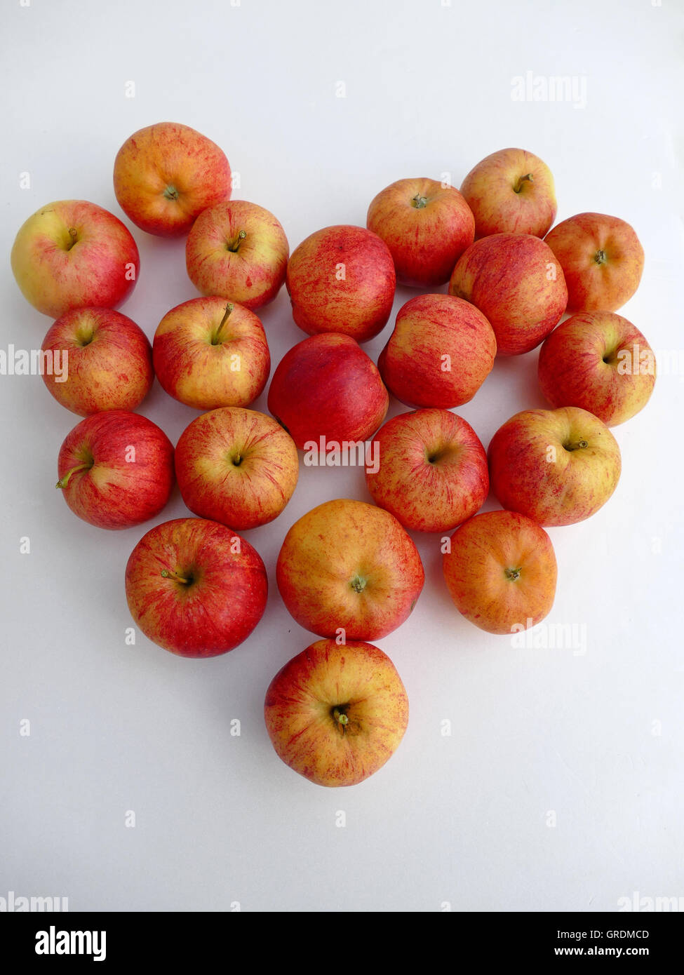 Apple Heart, Symbol Healthy Food Stock Photo