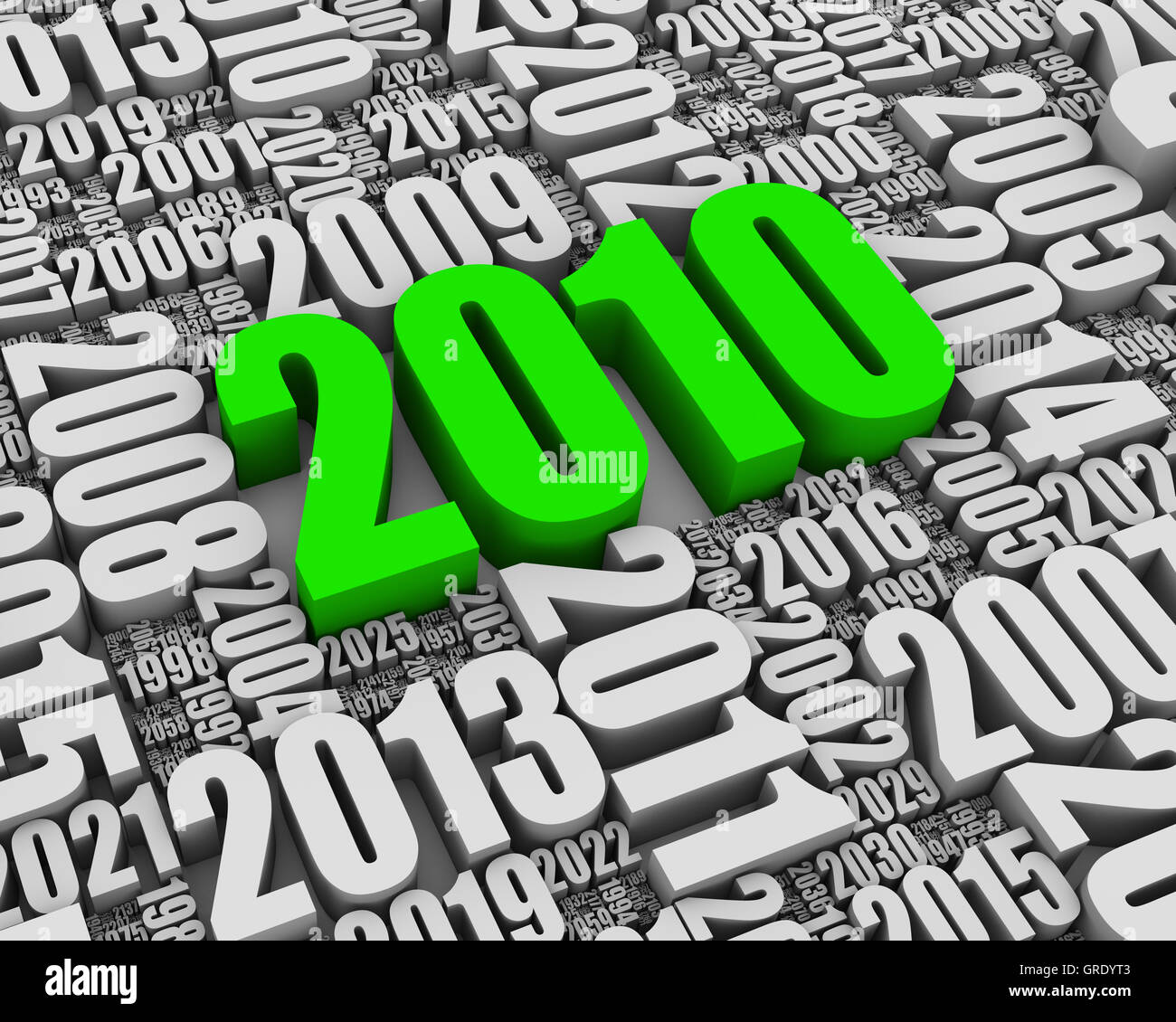 Year 2010 AD Stock Photo