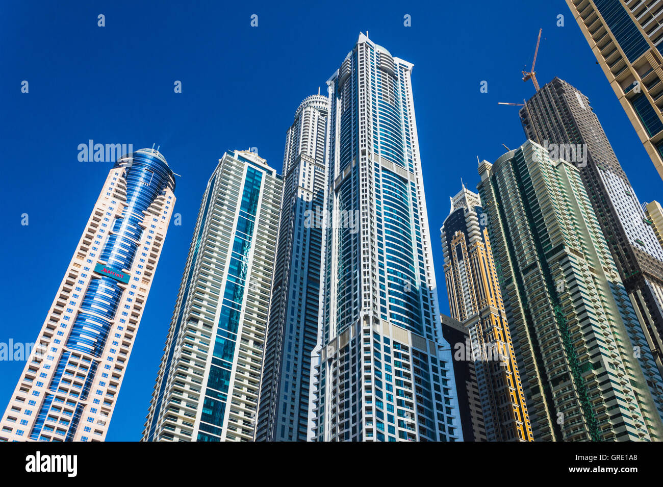 High rise buildings and streets in Dubai, UAE Stock Photo - Alamy