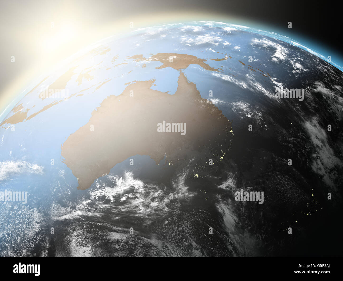 Sunrise over Australia Stock Photo - Alamy