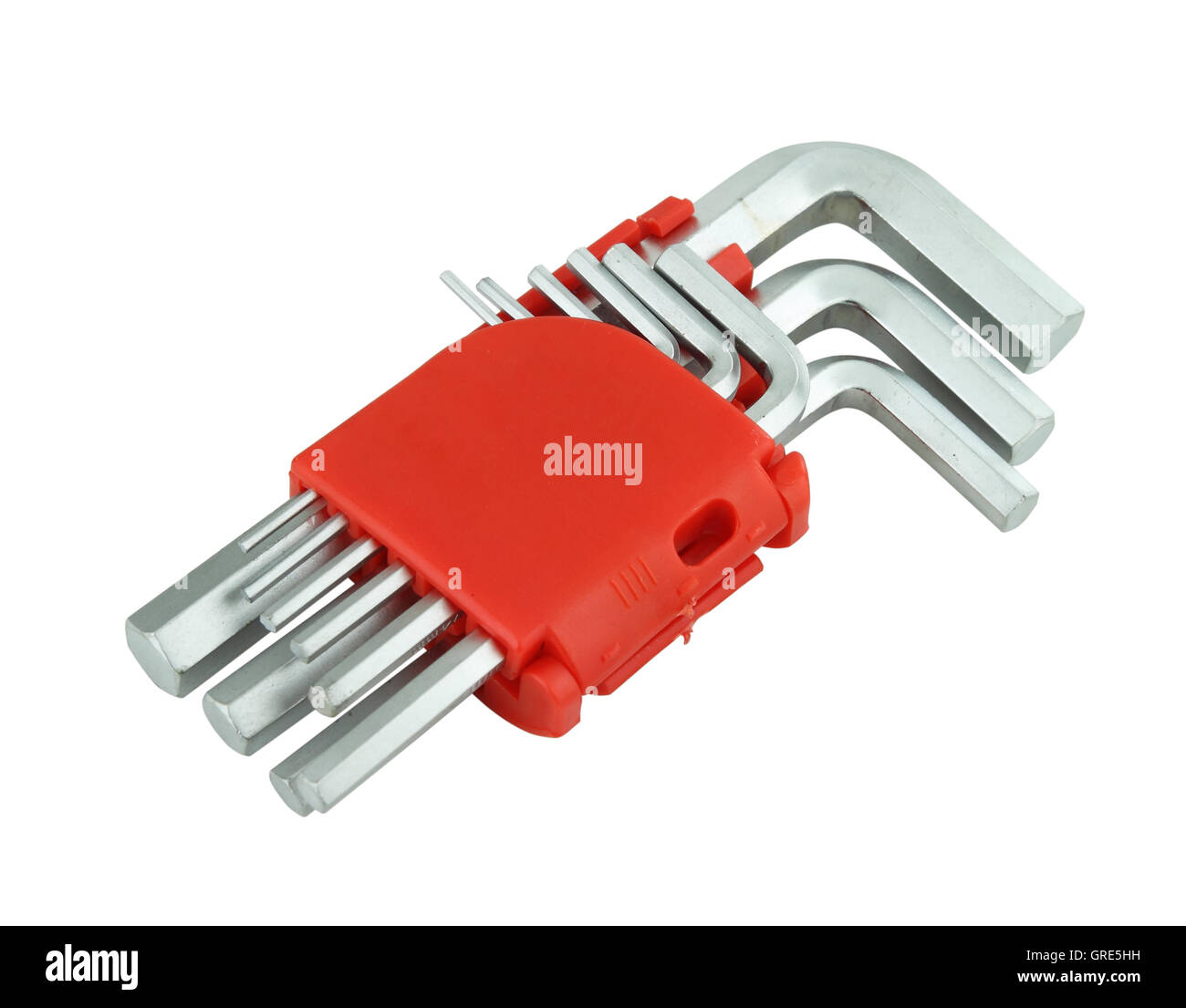 hexagon kit tool or allen wrench set Stock Photo Alamy