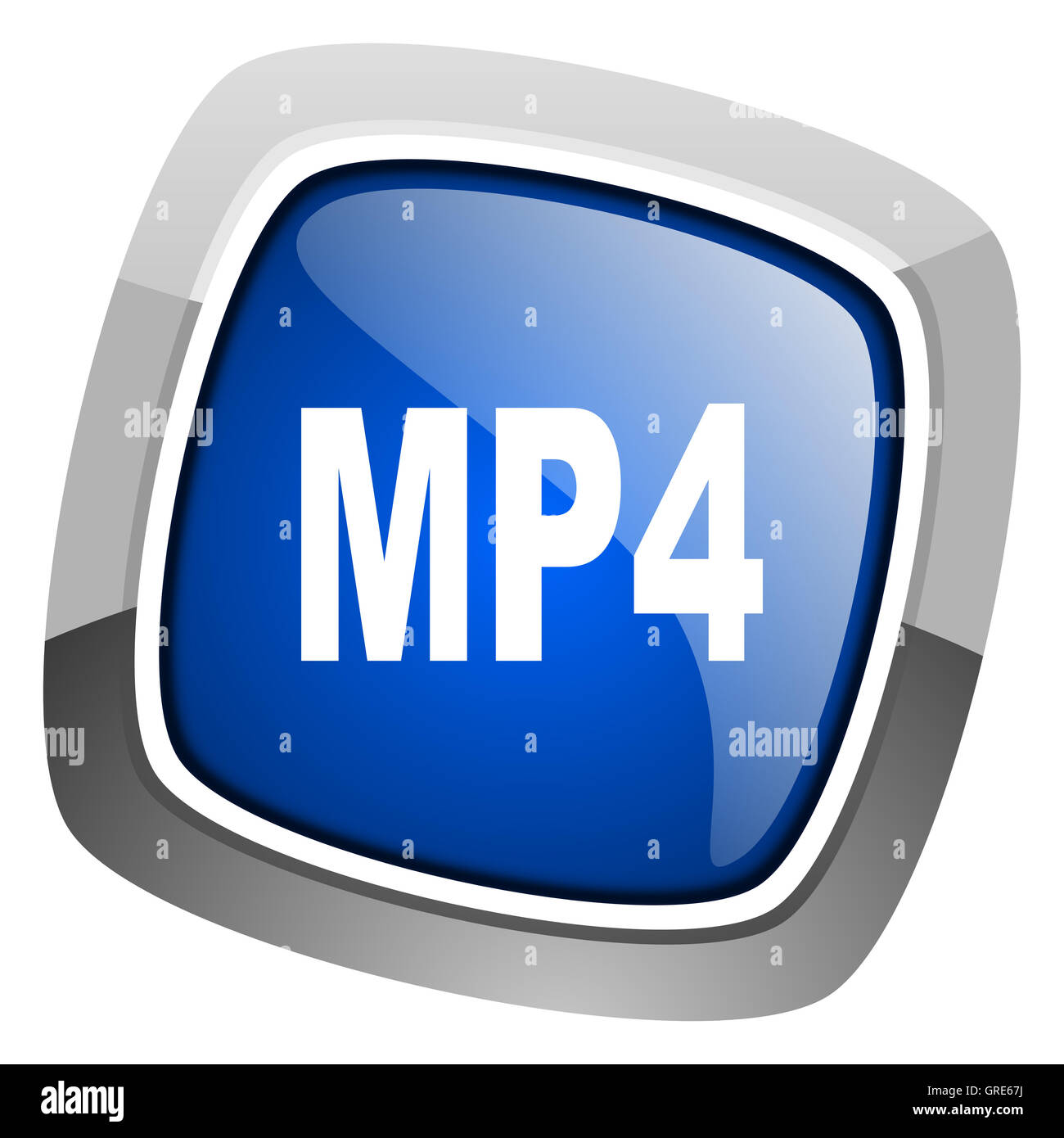 Mp4 icon sign blue hi-res stock photography and images - Alamy