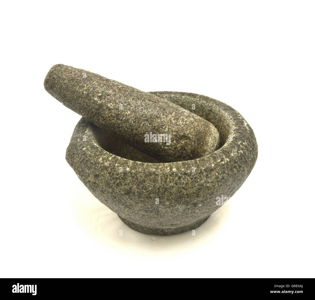 Stone Mortar and Pestle Stock Photo Alamy